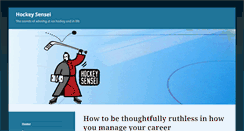 Desktop Screenshot of hockeysensei.com